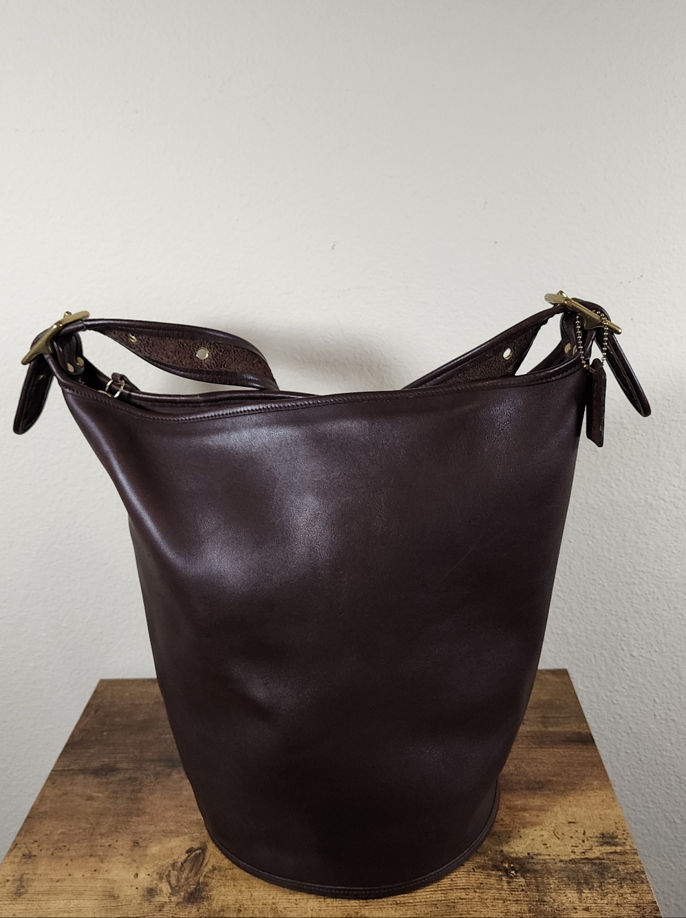 Vintage Coach Mahogany Duffle Sac #9085 - Picture 7 of 15
